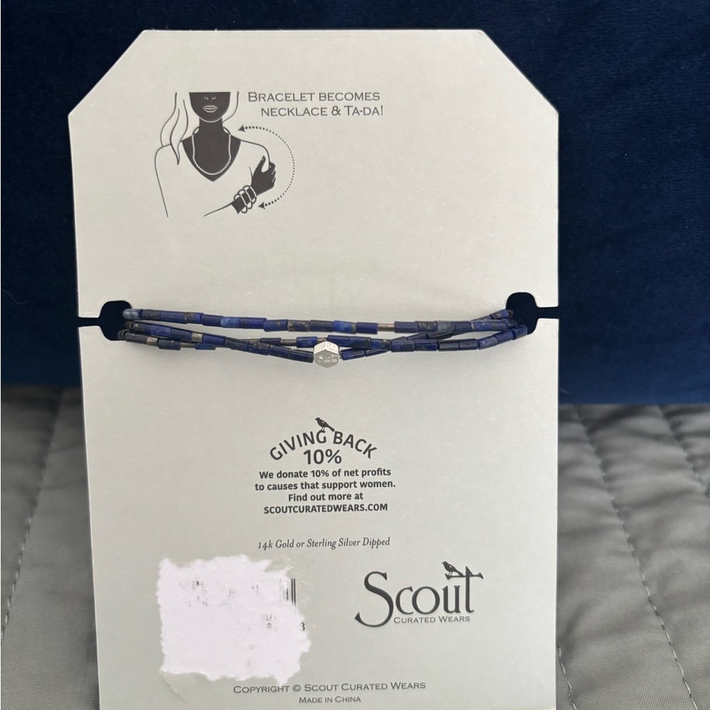 Scout Lapis Necklace/ Bracelet combo - Picture 3 of 3